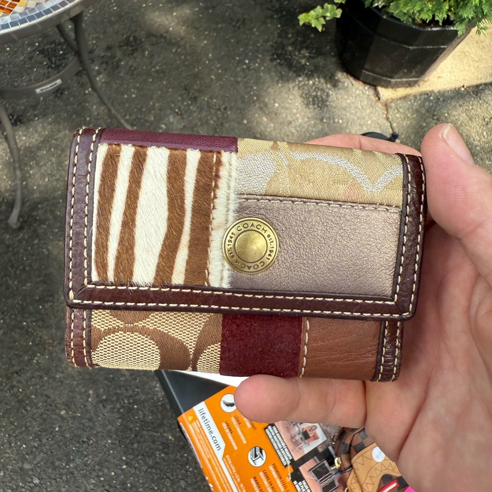 Coach Multicolor Patchwork Wallet